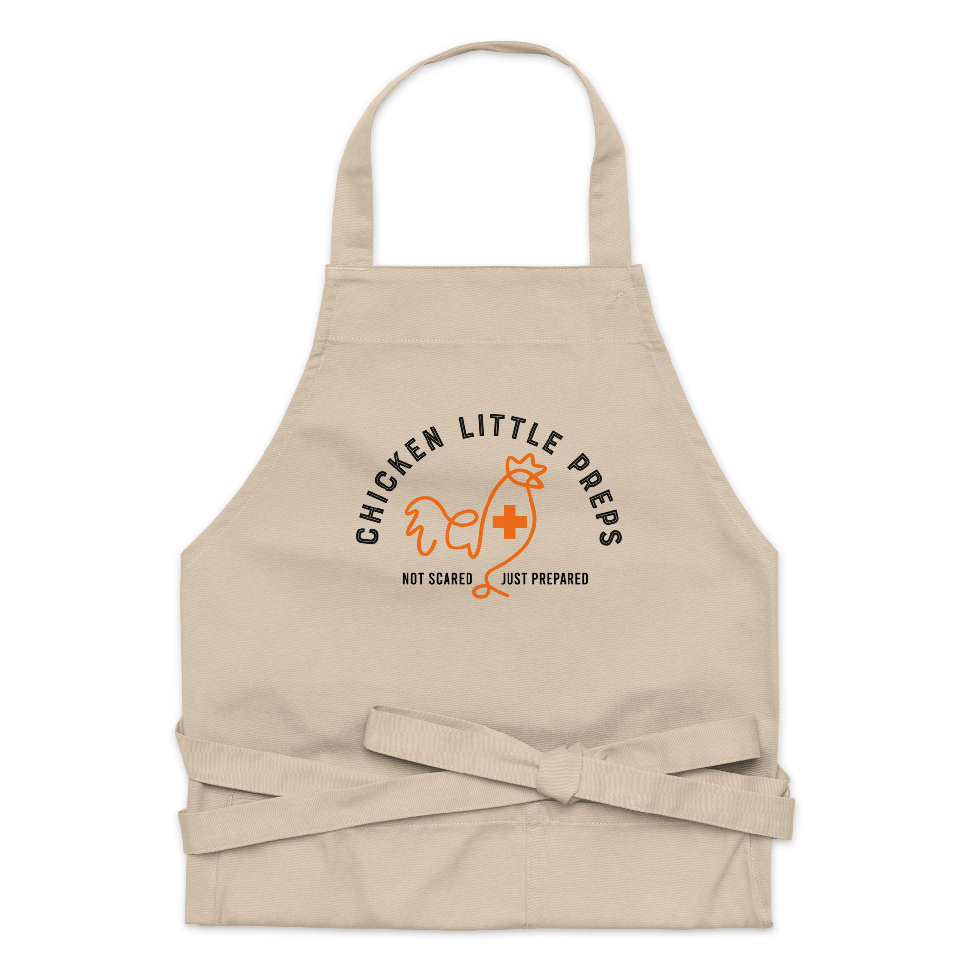 Chicken Little Preps Logo Organic-Cotton-Apron Chicken Little Preps Logo Organic-Cotton-Apron