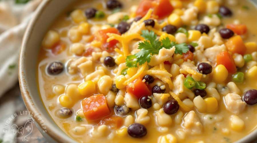 Cheesy-Chicken-and-Rice-Soup-Shelf-Stable-Grid-Down-Recipes-Chicken-Little-Preps Cheesy-Chicken-and-Rice-Soup-Shelf-Stable-Grid-Down-Recipes-Chicken-Little-Preps